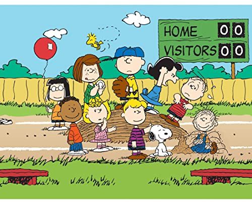 RoseArt - Peanuts - Baseball - 100 Piece Jigsaw Puzzle for Kids and Adults