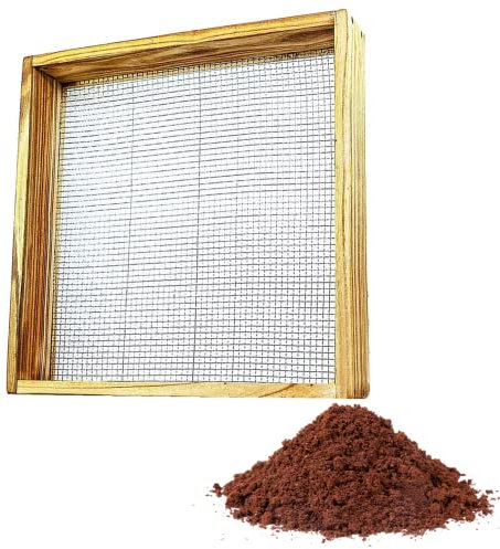 Garden Tamera de suelo, Tamera de tierra, Tamera de roca, Herramienta de jardinería de malla de tamizas cuadradas, Herramienta de jardinería de tamiz de arena de piedra molida para tamizar hojas