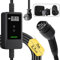 dé Ladekabel Elektroauto Typ 2 Schuko 3,7kW [7m, 6-16A] EV Charger Mit Kabelhalter und digitalem LCD - EV Ladegerät für e Auto Model 3/Y, ID.3/4/5, MG4, Q4, GLA, Zoe und Anderen PHEV/EV
