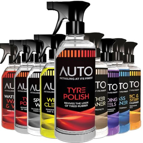 1x Auto Tyre Polish Trigger Spray 720ml, Tyre Dressing & Shine Spray for Wet Look, Revives Rubber, Tyre Gel & Blackener, Alloy Wheel Cleaner, Professional Car Cleaning Finish