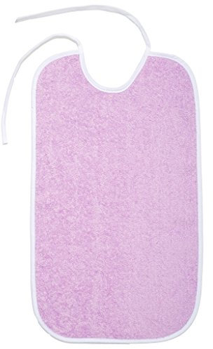 Nastami XXL Lätzchen Frottee Riesenlätzchen für Erwachsene und Kinder Lätzchen groß (1 Stück flieder)
