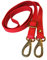 Josephine Osthoff - SCHULTERRIEMEN Echtleder Ersatzriemen Gurt Crossbody Strap Ersatz 135 cm Länge 2 cm Breite, Farbe:Kirsche/Gold