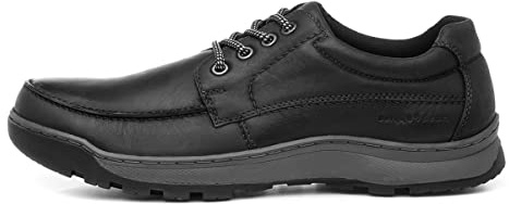 Hush Puppies Men's Tucker Lace, Black, 9 UK