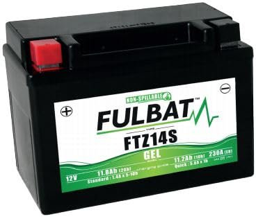 FULBAT Motorradbatterie FTZ14S / YTZ14S, 12 V, 11,8 Ah, 230 A