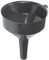 Simply FUN102 102MM (4IN) Funnel for Mess-Free Rapid pouring of Liquids and Finely Grounded Solids - Lightweight & Compact,Black
