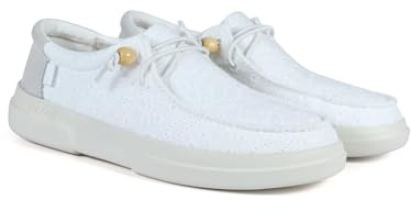 WALK IN PITAS | Kila | Mocasines de Mujer | Náuticos Casual | Zapatillas de Verano | Zapatos de Mujer Casuales y Cómodos | Calzado de Pitas | Blanco 37