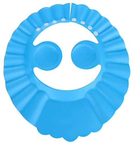 Kinder Cap Baden Haar Waschen Schutz Hat Shampoo Schild f¨¹r Kinder Babys mit Ohr Schutz Pads (blau)