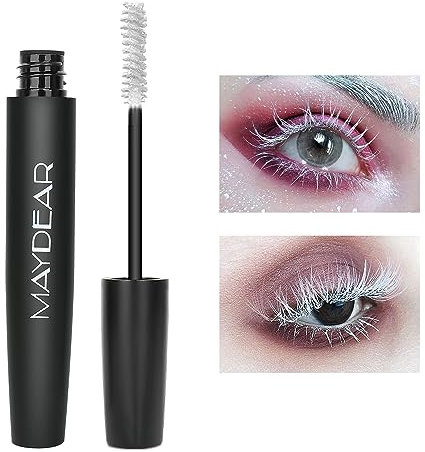 Maydear Mascara, wasserfest, langlebig, wischfest, voluminös und charmant, Weiß