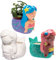Baker Ross FC835 Mermaid Ceramic Flowerpots - Box of 3, Craft Kits for Kids, Plant Pot Painting, Ceramics Crafts, Green