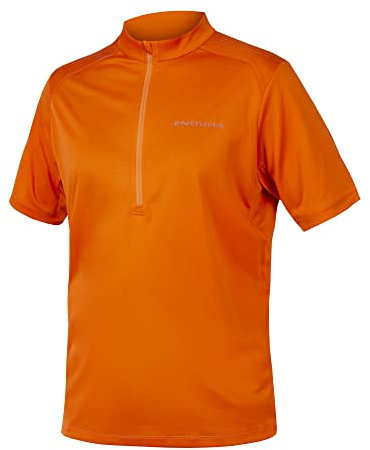 Endura Hummvee Short Sleeve Cycling Jersey II |Rapid Wicking |Back Pockets Jersey, Harvest, XL