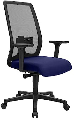 Topstar EUROSTAR 200 Bürodrehstuhl, Kunststoff, Blau/Schwarz, Standard