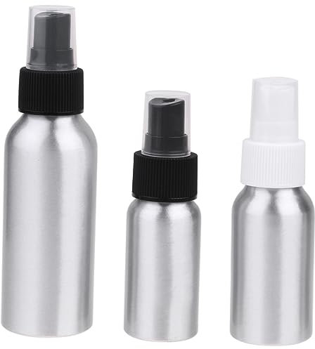 Healeved 3pezzi Bottiglia Spray Ricaricabile in Alluminio Bottiglia Da Viaggio Ugello Spray Tagliato