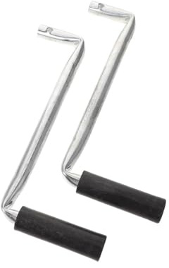 CLISPEED 2pcs Plastic Awning Crank Handle, Film Greenhouse Crank, Window Winding Handle, Black Plastic and Stainless Steel, for Greenhouse Film Roller and Sidewall, Door Installation
