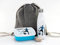 GRAZDesign Einschulung Geschenk Set Brotdose mit Trinkflasche Fussball inkl. Turnbeutel Motiv Fußballer Wasserflasche personalisiert mit Namen, Edelstahl 500ml