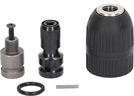 Portabrocas para Destornillador de Impacto Sin Llave con Bloqueo Automático, Portabrocas Eléctrico de 1/2 20Unf, Compatible con Taladros de Impacto Ideal para Herramientas Rotativas