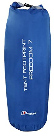 Berghaus Freedom 7 Tent Footprint with Carry Bag and Steel Pegs, Prolongs the Life of your Tent, Groundsheet Protector, Tent Accessories, Camping Equipment, Black, One Size