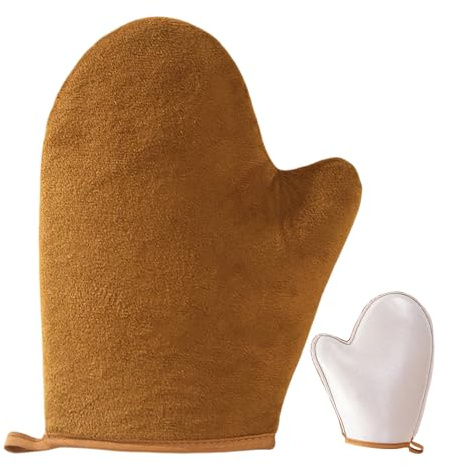 gants Applicateur Autobronzant,Autobronzants Applicateur Tan Mitt Sunless Gloves Applicator,Application Uniforme, Gànt De Bronzage Sans Soleil Pour Lotions Corporelles, Huil