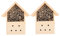 Toyvian 2 Casas para Abejas Casa para Exteriores Nido para Abejas Colmena De Madera Cabaña para Mariquitas Suministros para Jardín para Amantes De Las Abejas Casa Colgante