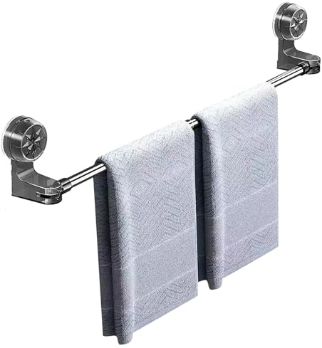 Suction Towel Bar | Adjustable Retractable Suction Cup Towel Bar,Space Saving Bathroom Accessories for Boat Bedroom Home Bathtub Dormitory Door Locker Room Apartment Poolside Tile