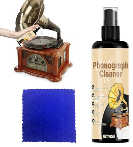 Spray Pulitore Per Dischi | Detergente per la Rimozione delle Macchie da Album,Liquido Per La Pulizia Vinile Per Manutenzione Dischi In Vinile | Per Giovani E Adulti