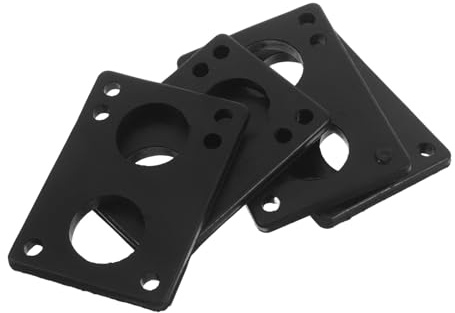 Parliky 4 Piezas Almohadillas Elevadoras para Patineta Cruiser de Goma Blanda 6 Mm, Amortiguadores Antivibración para Longboards y Tablas de Crucero, Protección contra Mordida de Rueda y