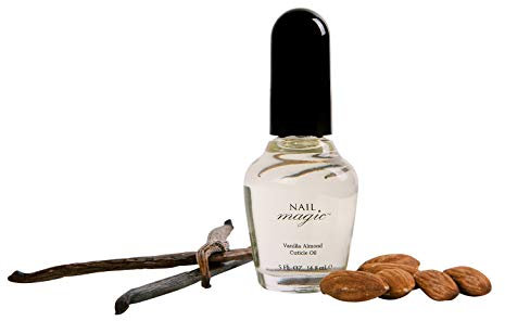NAIL MAGIC Hand & Cuticle Oil - Vanilla Almond Cuticle Oil, Essential Oils for Nails - Organic, Natural Nail Oil, Nail Repair, Nail Vitamins for Stronger Nails - 0.5 Fluid Ounce