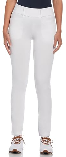 Callaway Truesculpt™ Pantalon de Golf Technique à Enfiler pour Femme, Blanc éclatant, Medium/29 Inseam