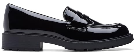 Clarks Orinoco2 Penny Womens Black Pat, 5.5