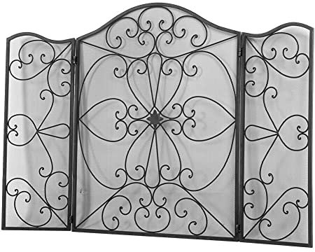 Parascintille Parascintille Schermi per camini Parascintille Pannelli per camini in ferro battuto retrò per intorno ai caminetti Griglie Parascintille Parascintille per camini piatti Decorativi