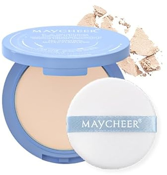 MTUVKGT Polvos fijadores mate translúcidos, polvos compactos de cobertura total, que absorben la grasa, polvos de acabado para un acabado impecable y un maquillaje duradero (01-IVORY)