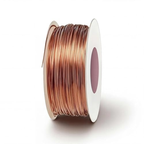 Eulihent Fil de Cuivre Pur Diamètre 1mm Longueur 20m Souple Nu pour Electroculture Jardinage Culture Plantes Soudure Artisanat et Experience