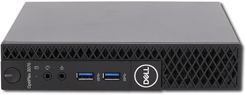 Dell Optiplex 3070 Mini Ordinateur de Bureau, Intel Core i3-9100T, 16 Go de RAM, SSD de 512 Go, Wi-FI, Bluetooth, sans Clavier ni Souris, Windows 11 Pro (reconditionné)
