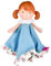 Tikiri 8507515 - Naturkautschuk Schmusetuch Teeny, Puppe, Schnuffeltuch für Babys und Kinder ab 0+ Monaten, 14cm