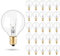 ZONJIE Lampadine LED G40 Lampadine di Ricambio, Globo G40 da 7 Watt Supporto Confezione da 25 Lampadine di Ricambio con Attacco E12, Lampadine Decorativeper Stringhe di Luci Esterne, 230 V, 2200 K