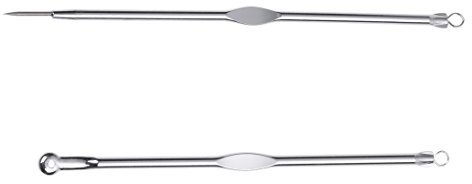 Pderlous Aguja Extractor Limpiador para Acne Punto Negro Comedones Piel Mujer