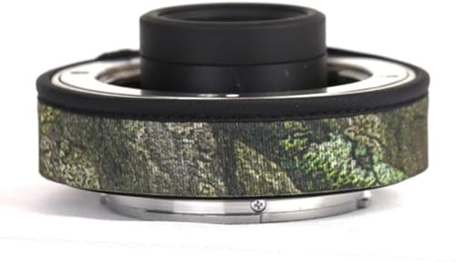 CHASING BIRDS Wasserdichte Objektivabdeckung für Sony Telekonverter 1,4 x 2,0 x, regenfeste Objektivschutzabdeckung (Grünes Blatt-Tarnmuster, 1,4 x und 2,0 x)