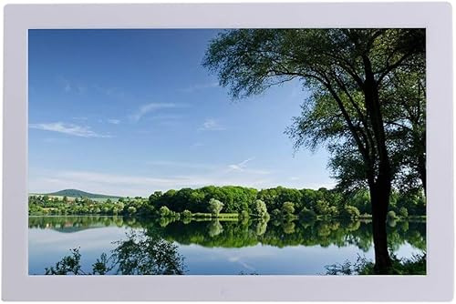 JvFbjLF Cornice Digitale da 17 Pollici Album Fotografico Digitale Supporto for videoregistratore(White)