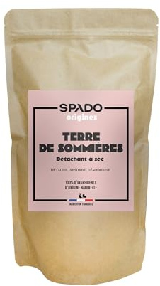 SPADO Origines - Terre de sommières - Format poudre - 100% naturel - Détachant à sec - 600g