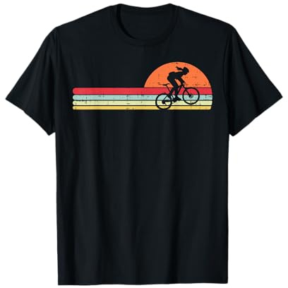 Mountain Bike Girl Retro Cycling Bicycle Rider Women Gift T-Shirt