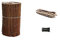 Damian-Wiklina Weidenmatte Beeteinfassung Weide Rasenkante Weidenzaun 3m Rollboarder Beetbegrenzung Weiden Zaun Länge 300cm Höhe wählbar (H 40 x 300 cm)