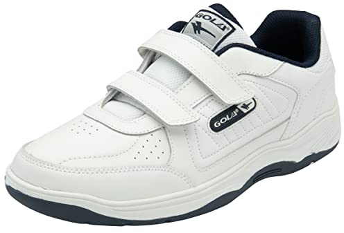 Gola Mens Belmont 2 Twin Bar Walking Shoe, White Navy, 8 UK Wide