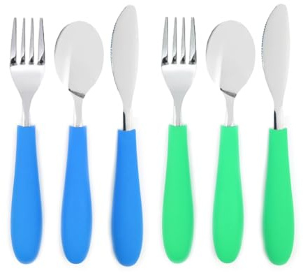 Elk and Friends Kids/Toddler Silverware with Silicone Handles | 6pcs
