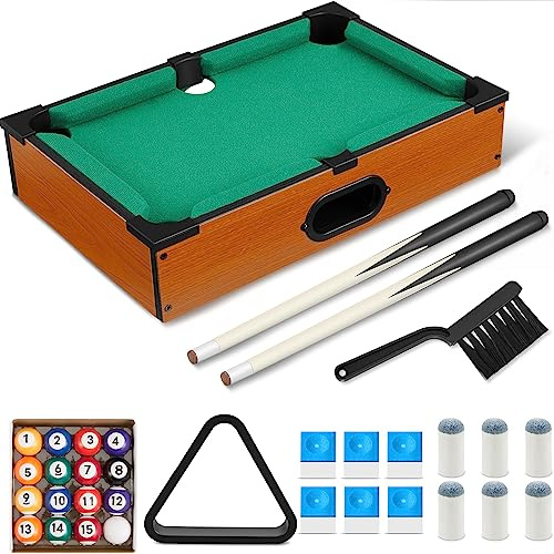 Shappy Mini Pool Table Set for Cats Miniature Billiard Game Set