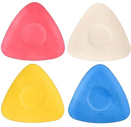 Binnan 4 Pezzi Gesso sarta, Gesso da sarta, Gesso da sarta Ricaricabile, Gesso da Sarto Triangolo，Utilizzato in Sartoria, Artigianato, ECC.(4 Colori)