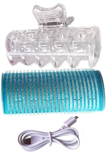 Rouleau à cheveux chauffant - Substitut de à friser alimentée par USB | léger pour frange, de baril auto-agrippant, design compact pour les routines de beauté à domicile