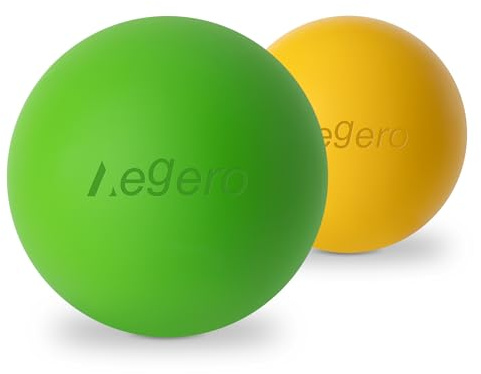 Palline da lacrosse per massaggio miofasciale, yoga, massaggio profondo dei tessuti, terapia dei trigger point e fascite plantare del piede, palla massaggiante per dolori muscolari (confezione da 2,