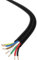Yuanjoy 7 Filis 20 Metri x 0,5 mm² Cavo Piatto del Rimorchio Multiuso, Filo Piatto, Nero, Cavo di Messa a Terra per Roulotte, Camion, Industria