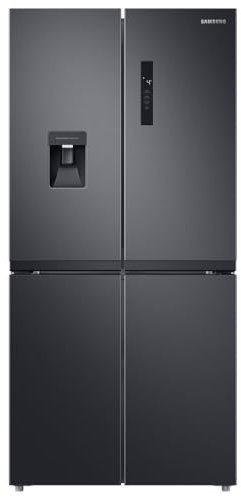 Samsung RF48A401EB4 Non-Plumbed Total No Frost American Fridge Freezer - Gentle Black Matt - E Rated