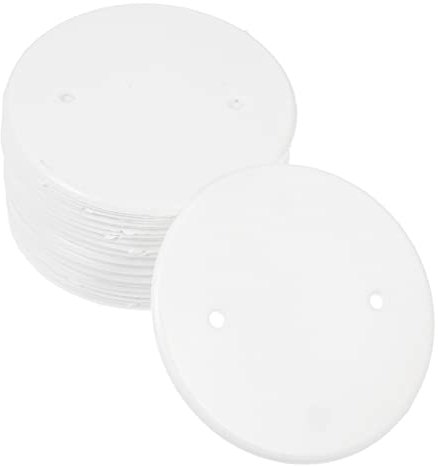 DOITOOL 30pcs Blank Outlet Cover Plates for Electrical Panel Waterproof Round Ceiling Cover for Box Openings and Wall Holes Durable and Reliable Protection