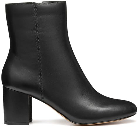 Geox D Virnilisa 65, Stivale alla Caviglia Donna, Nero, 36.5 EU